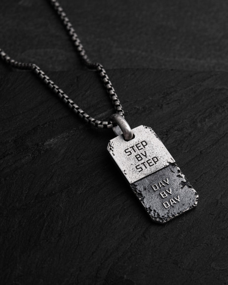 Anhänger SCHRITT FÜR SCHRITT in Sterlingsilber 2