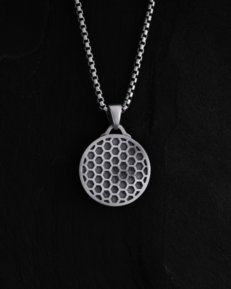 Srebrny wisiorek GORGON MEDUSA 3