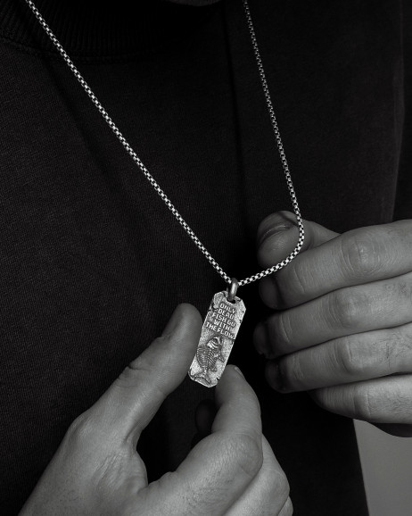 Anhänger GEGEN DEN STROM in Sterlingsilber 2