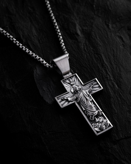 Kreuz AUFFAHRT JESU CHRISTI in Sterlingsilber 3