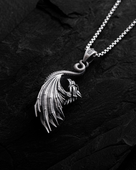 Anhänger DRACHE in Sterlingsilber 2