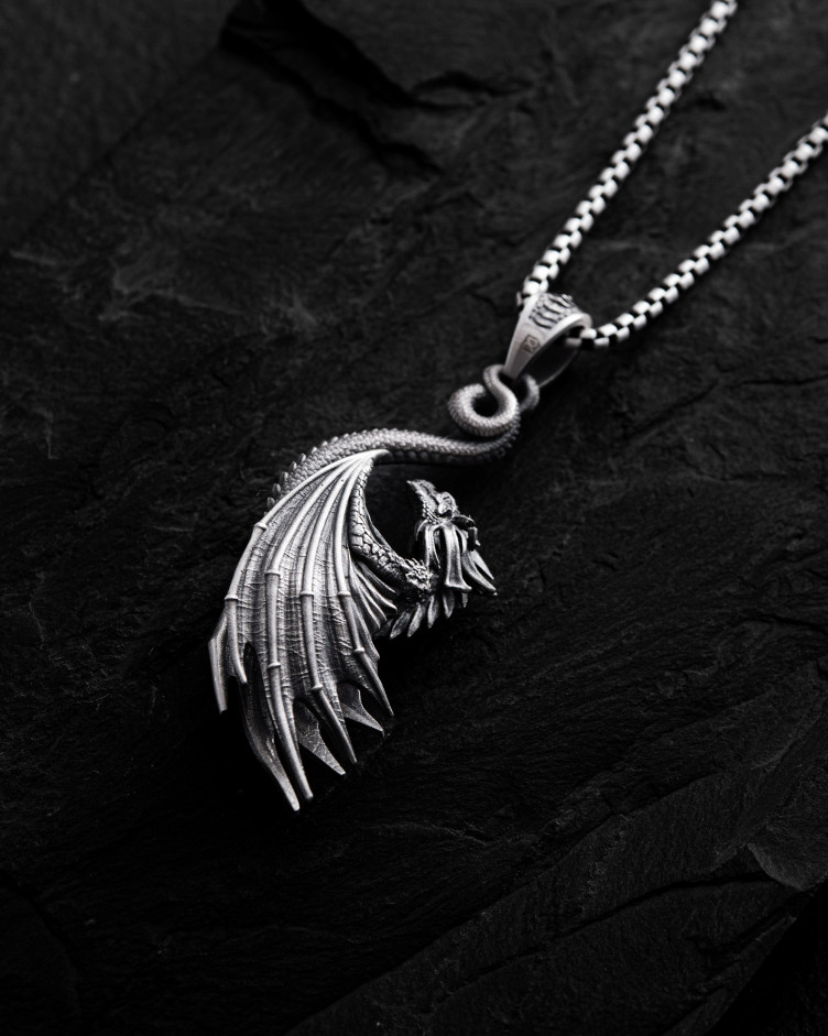 Anhänger DRACHE in Sterlingsilber 2