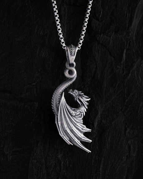 Anhänger DRACHE in Sterlingsilber 3
