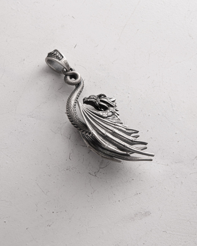 Anhänger DRACHE in Sterlingsilber 4