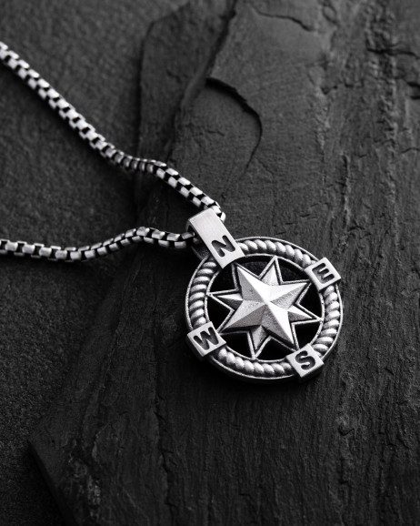 Silberanhänger WIND ROSE