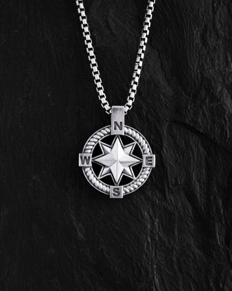 Silberanhänger WIND ROSE 2