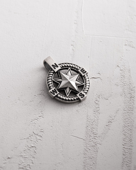 Silberanhänger WIND ROSE 4