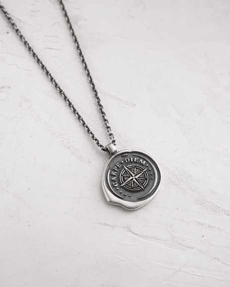 Anhänger CARPE DIEM POLAR STAR an einer Kette in Sterlingsilber 5