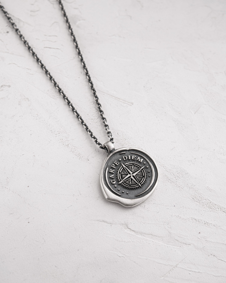 Anhänger CARPE DIEM POLAR STAR an einer Kette in Sterlingsilber 5