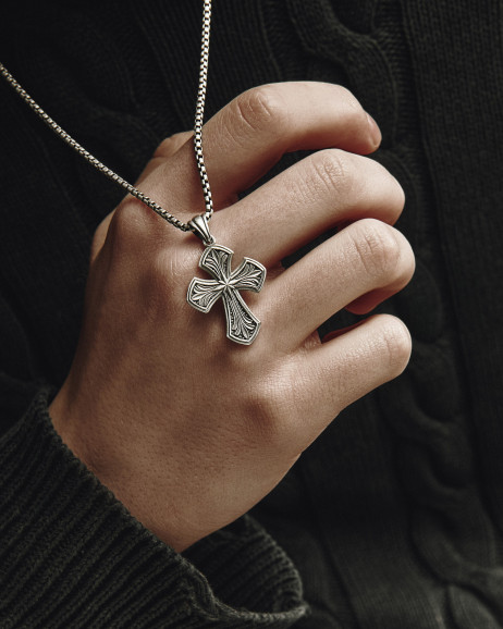 Kreuz NORDSTERN in Sterlingsilber