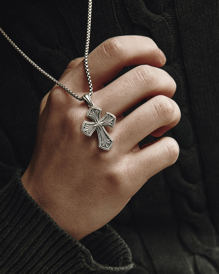 Kreuz NORDSTERN in Sterlingsilber