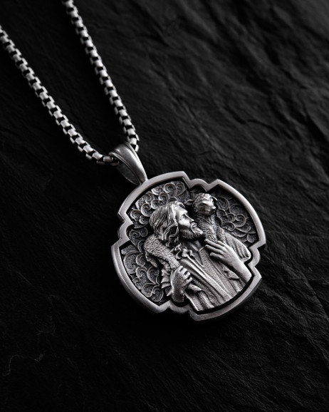 Anhänger JESUS HIRTE in Sterlingsilber 3