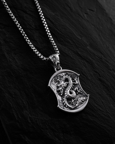 Anhänger DRACHE in Sterlingsilber 3