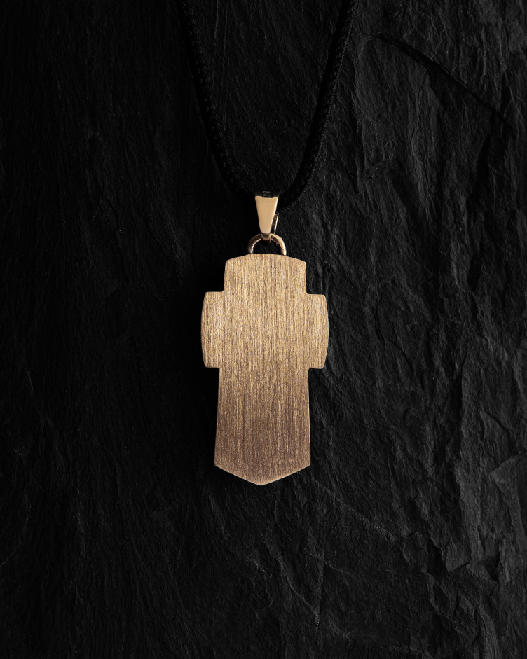 Kreuz ERZENGEL MICHAEL (Gelbgold) 4