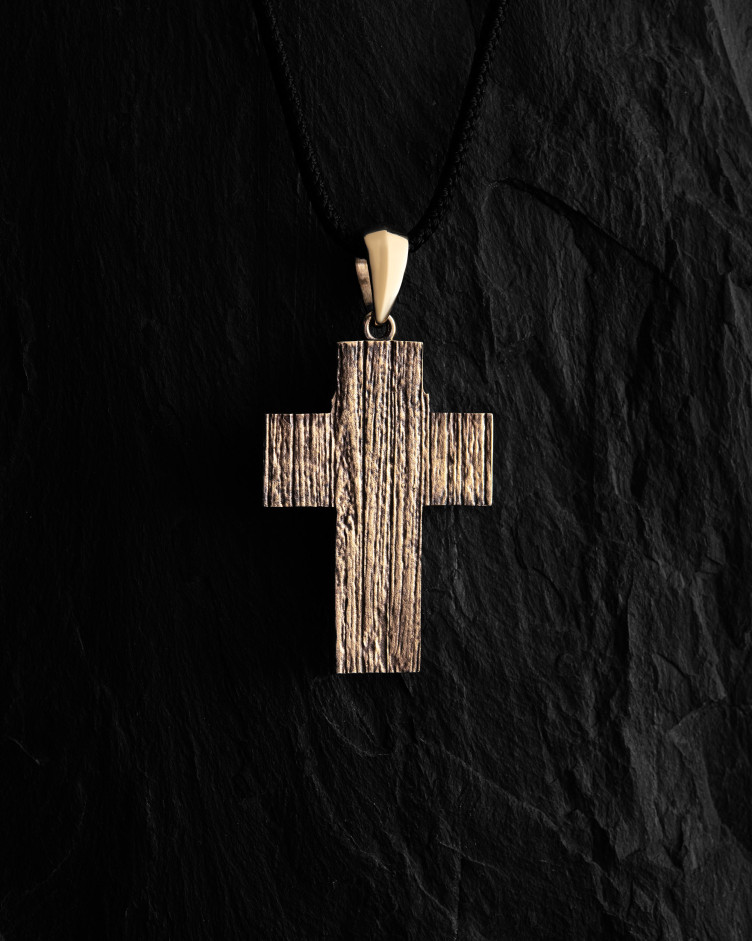 Kreuz ERLÖSUNG. JESUS ​​CHRISTUS (Gelbgold) 4