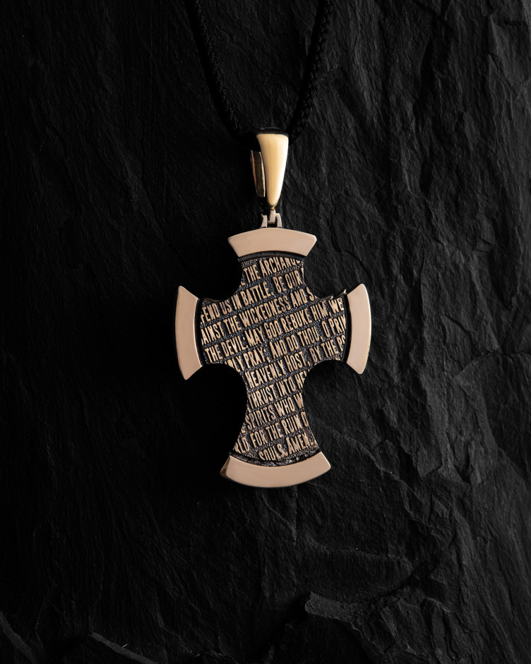 Kreuz HL. ERZENGEL MICHAEL (Gelbgold) 4