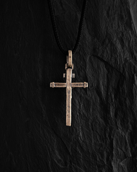 Kreuz KREUZIGUNG JESU. INRI (Gelbgold) 4