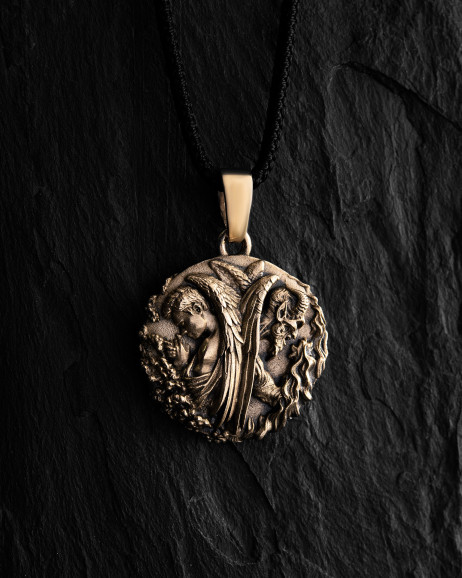 Anhänger ANGEL AND DEMON (Gelbgold) 3