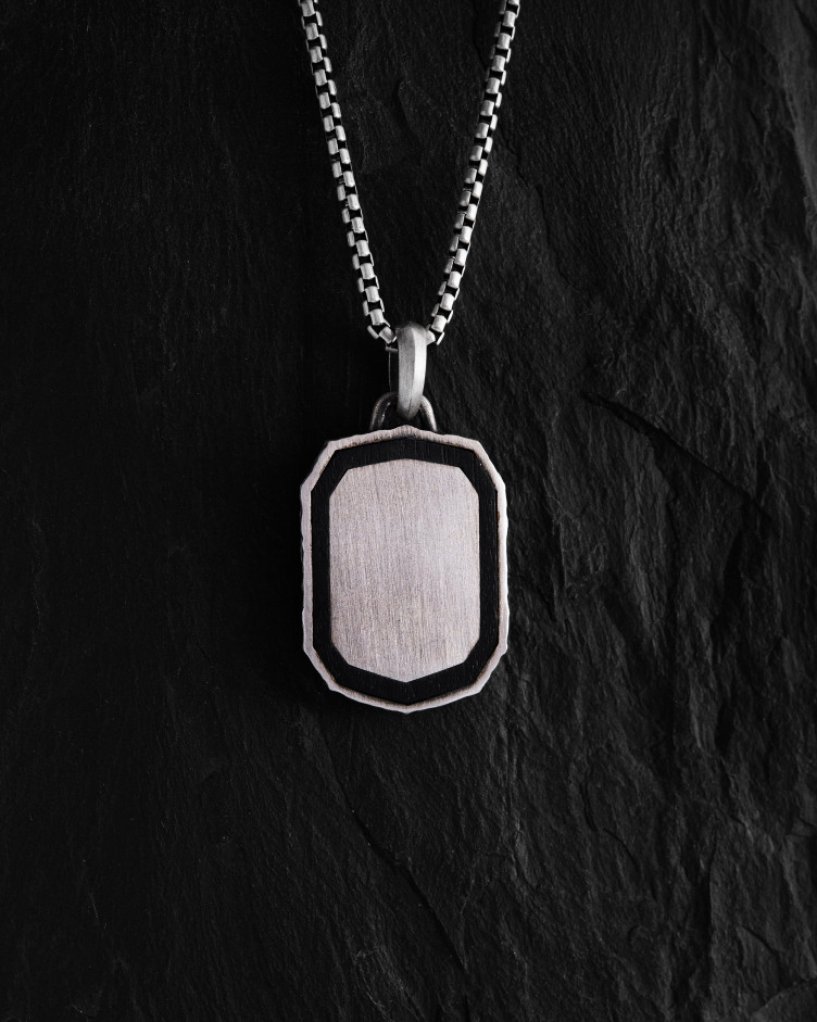 Anhänger SCHUTZRUNEN – TIWAZ mit Ebenholz in Sterlingsilber 2