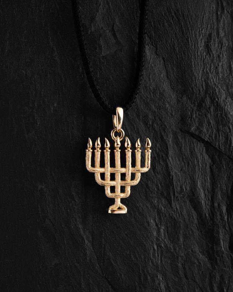 Anhänger MENORAH (Gelbgold)