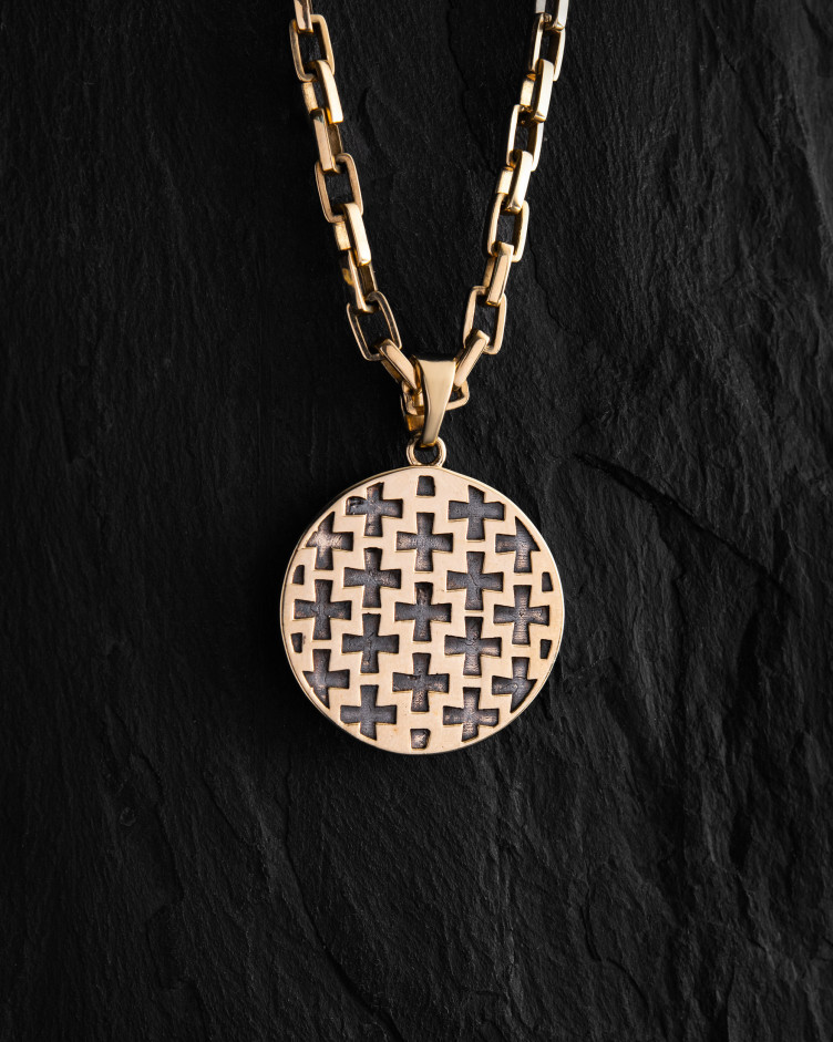 Anhänger HEILIGER GEORG (585er Gelbgold) 5