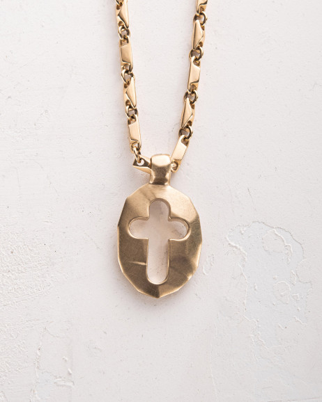 Anhänger – Kreuz SCHILD DES GLAUBENS (585er Gelbgold) 3