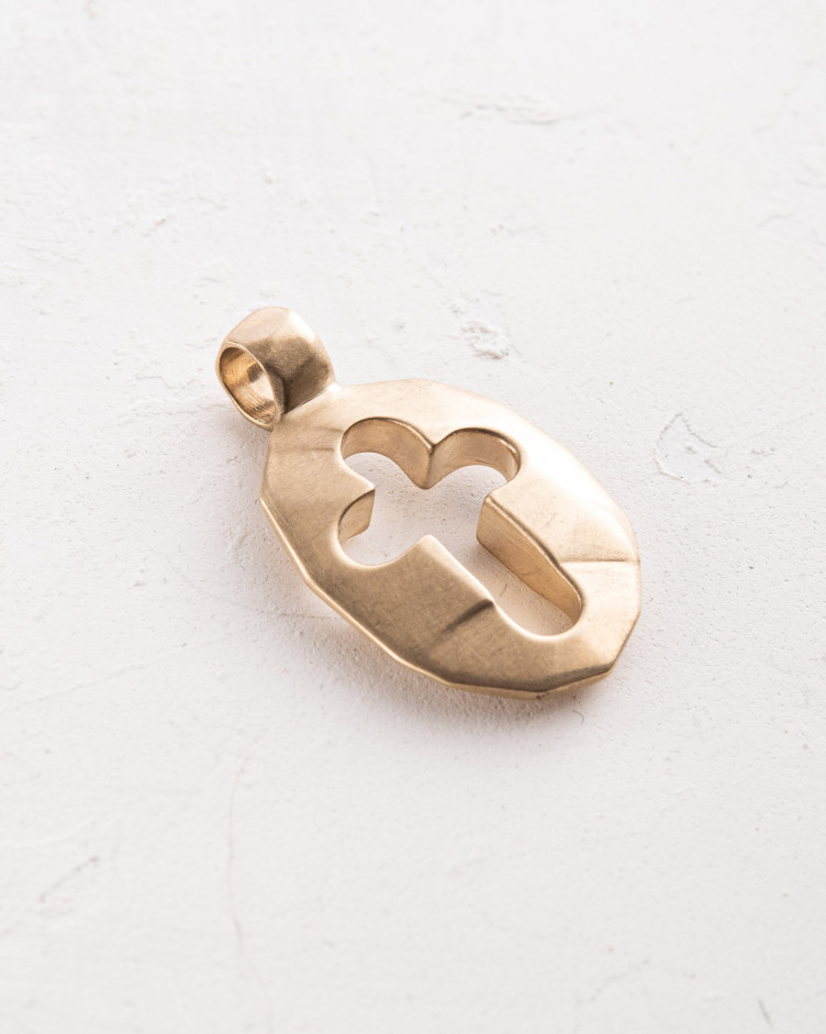 Anhänger – Kreuz SCHILD DES GLAUBENS (585er Gelbgold) 4