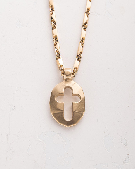 Anhänger – Kreuz SCHILD DES GLAUBENS (585er Gelbgold) 5