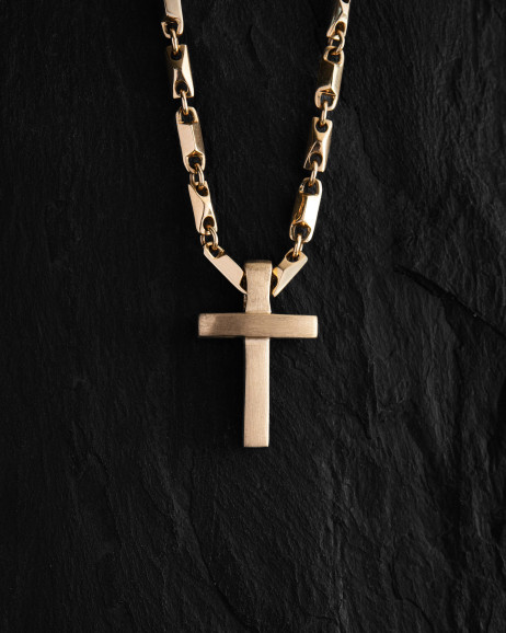 Kreuz MINIMAL (585er Gelbgold)