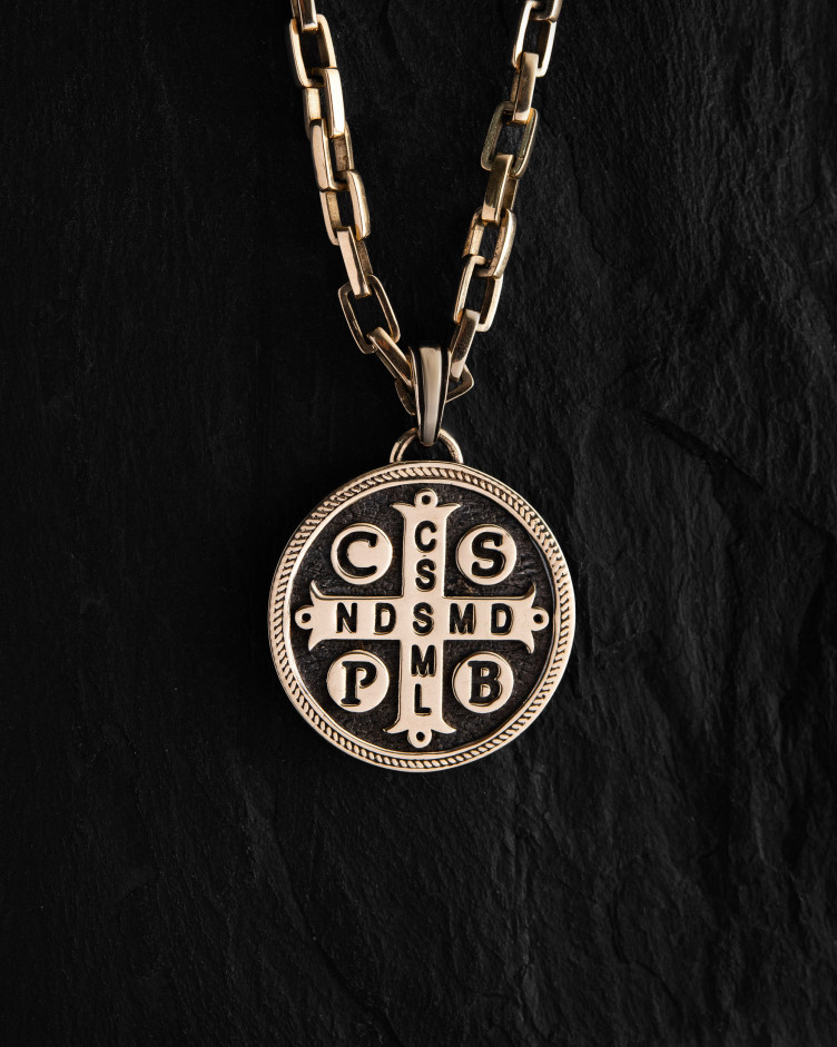 Anhänger SANCTUS BENEDICTUS (585er Gelbgold) 2