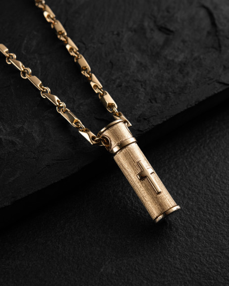 Anhänger RELIQUIAR MIT DEM KREUZ (585er Gelbgold) 4