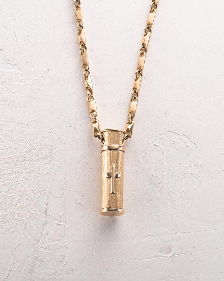 Anhänger RELIQUIAR MIT DEM KREUZ (585er Gelbgold) 2