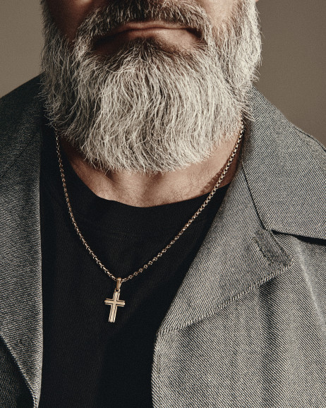 Kreuz SANDHED (585er Gelbgold) 2