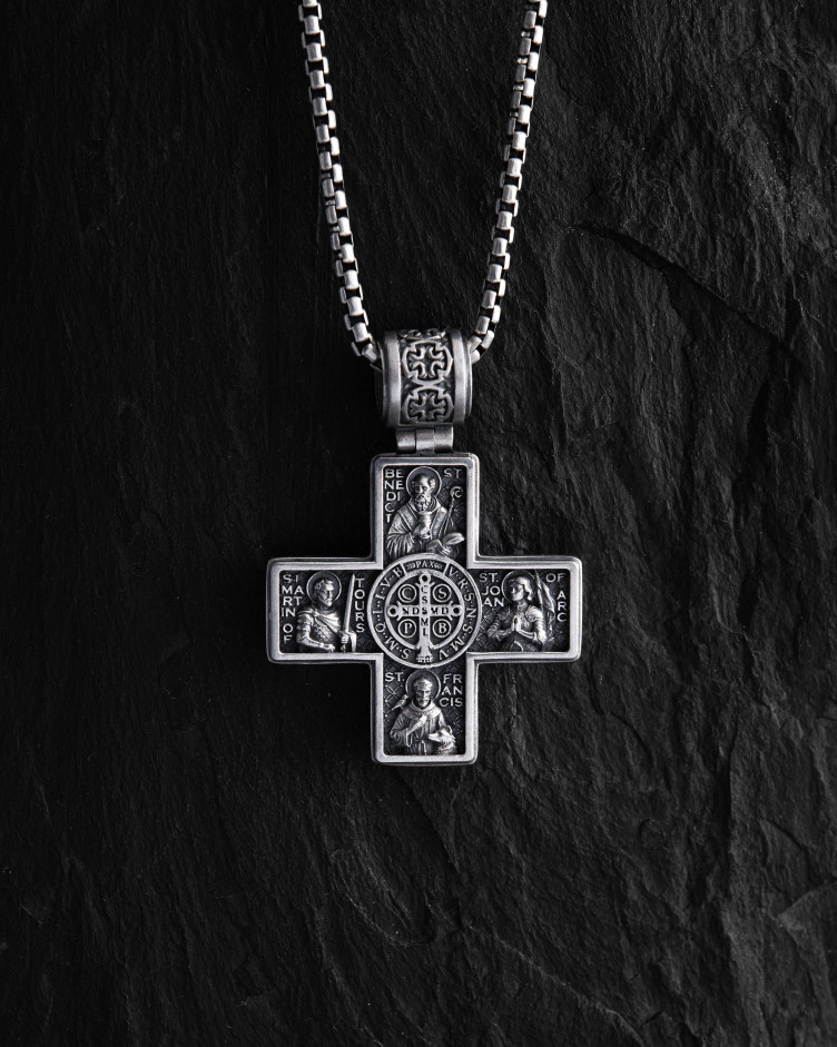 Kreuz SCHUTZHEILIGE in Sterlingsilber 4