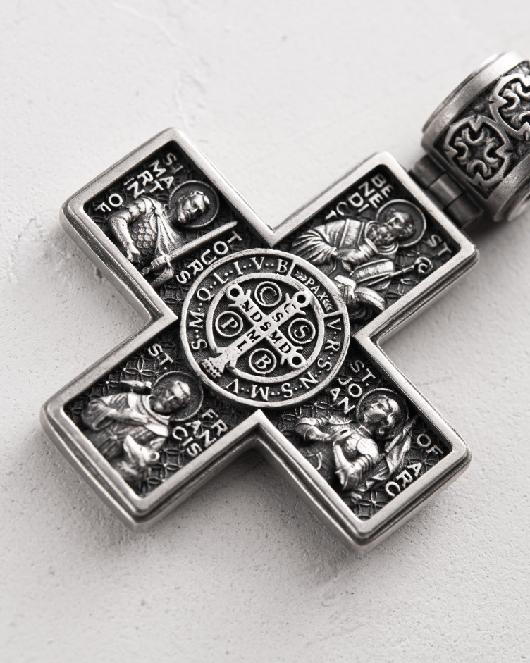 Kreuz SCHUTZHEILIGE in Sterlingsilber 6