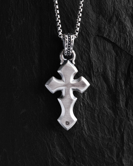 Kreuz INITIUM ET FINIS in Sterlingsilber 3