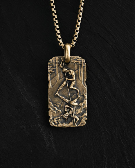 Anhänger BOXE OMBRA (585er Gelbgold)