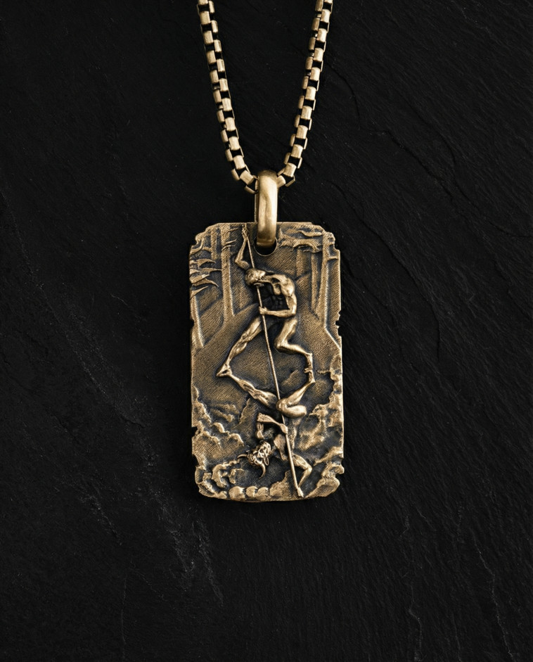 Anhänger BOXE OMBRA (585er Gelbgold)