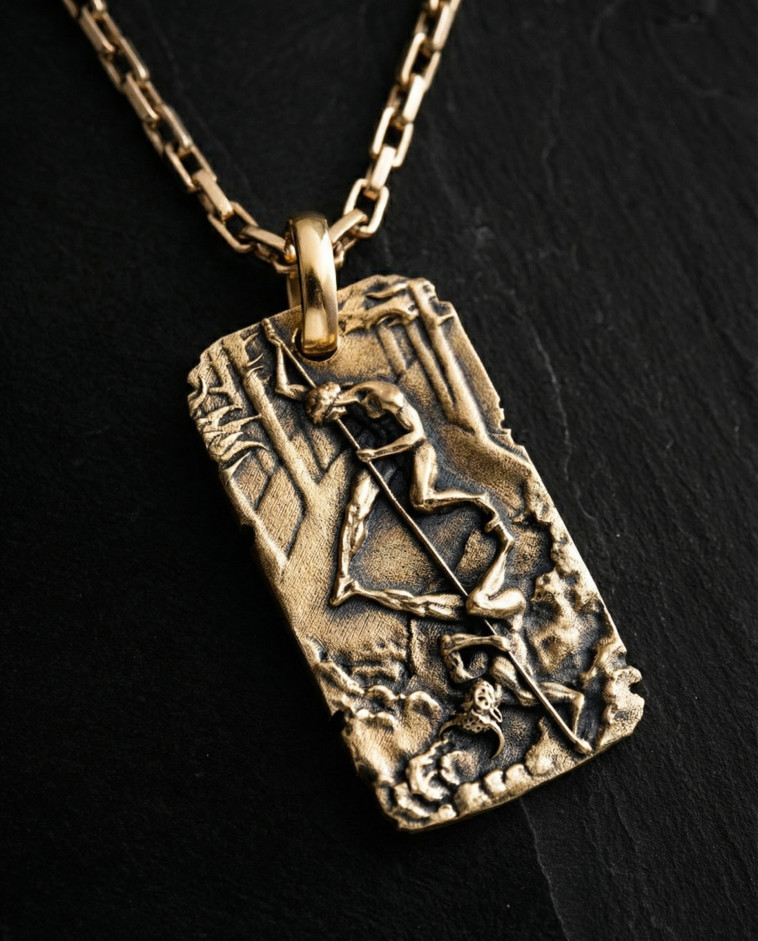 Anhänger BOXE OMBRA (585er Gelbgold) 3