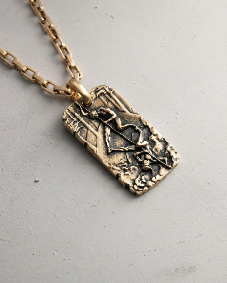 Anhänger BOXE OMBRA (585er Gelbgold) 4