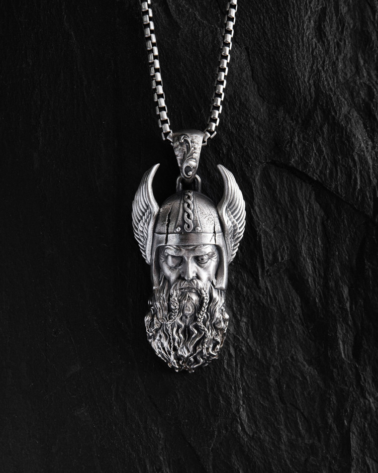 Anhänger WIKINGER KRIEGER ODIN in Sterlingsilber