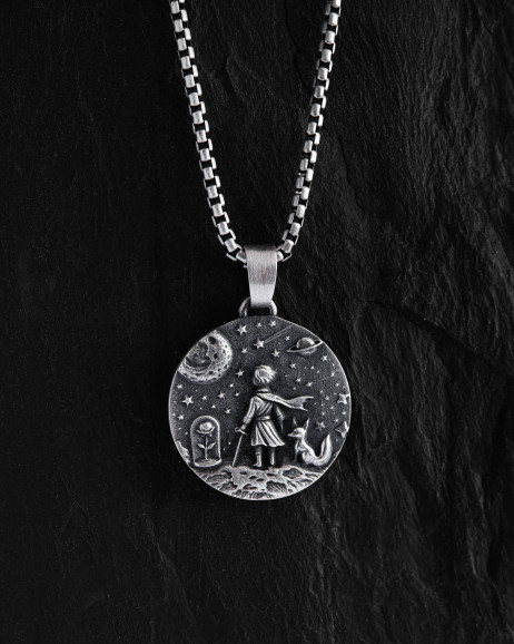 Anhänger DER KLEINE PRINZ in Sterlingsilber
