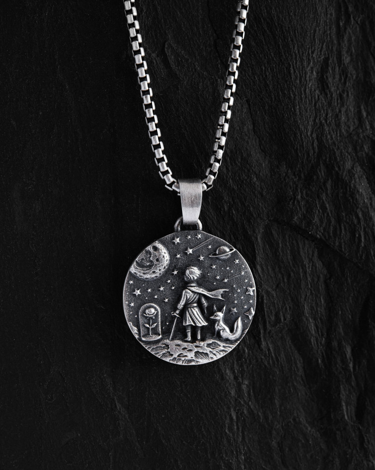 Anhänger DER KLEINE PRINZ in Sterlingsilber