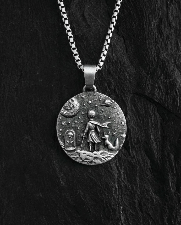 Anhänger DER KLEINE PRINZ in Sterlingsilber