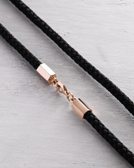 Seidenband FACET mit Rotgoldeinsätzen M 2