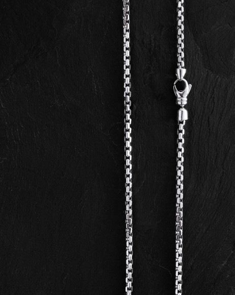 Kette – VENEDIG-Muster (Weißgold)