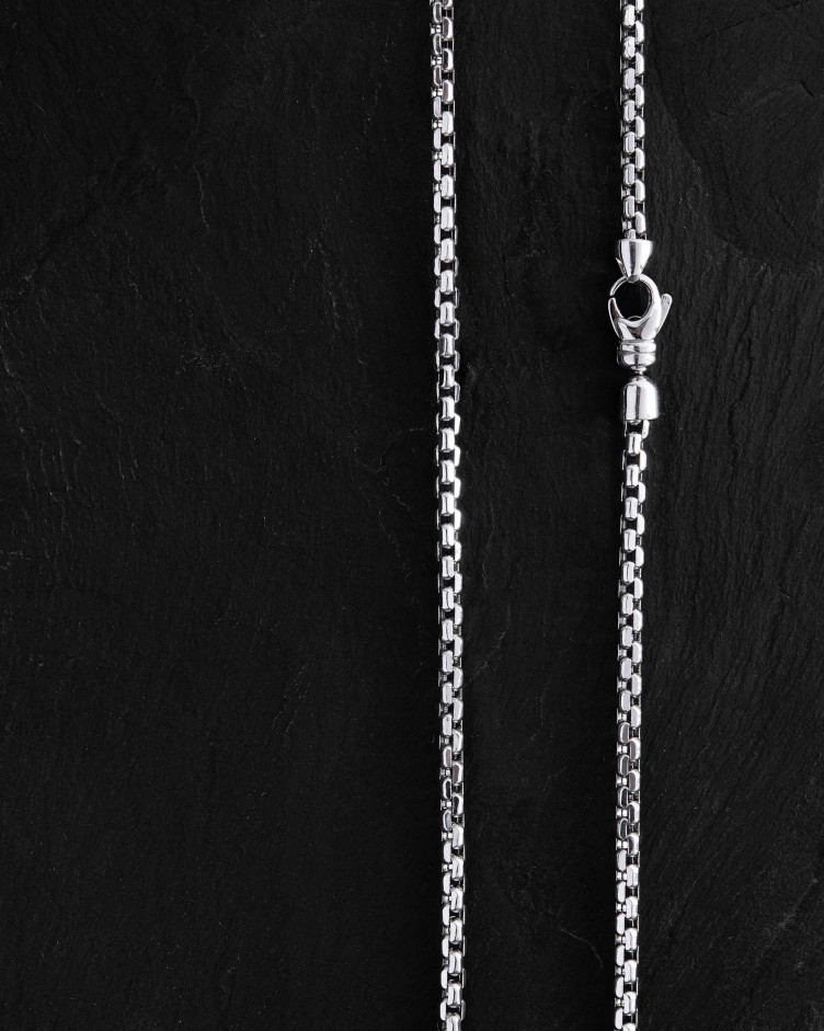 Kette – VENEDIG-Muster (Weißgold)