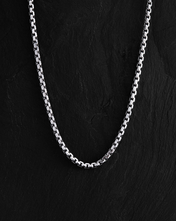 Kette – VENEDIG-Muster (Weißgold) 3