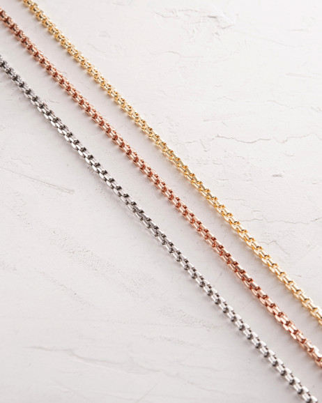 Kette – VENEDIG-Muster (Weißgold) 4