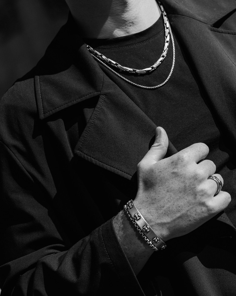 Kette TURBEN in Sterlingsilber 9